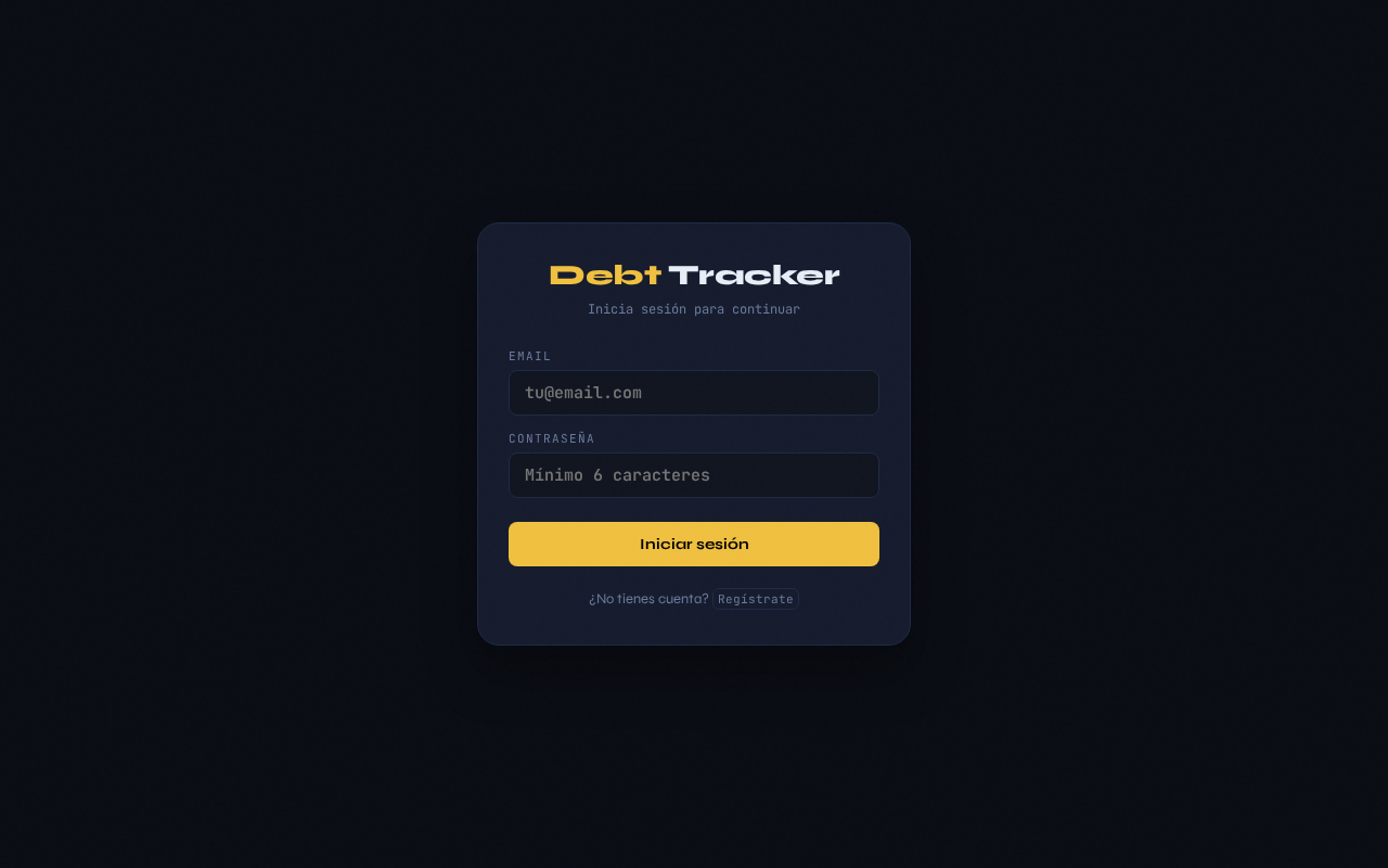 Debt Tracker